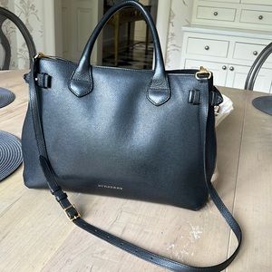 Burberry Black Leather Satchel